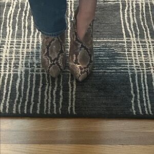 Jessica Simpson Snake Print Ankle Booties